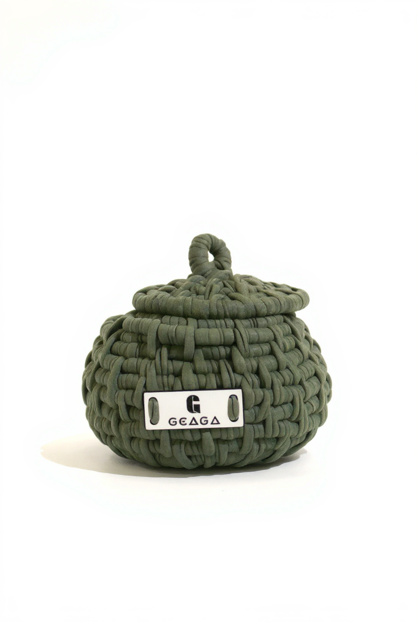 Coiled bowl with lid