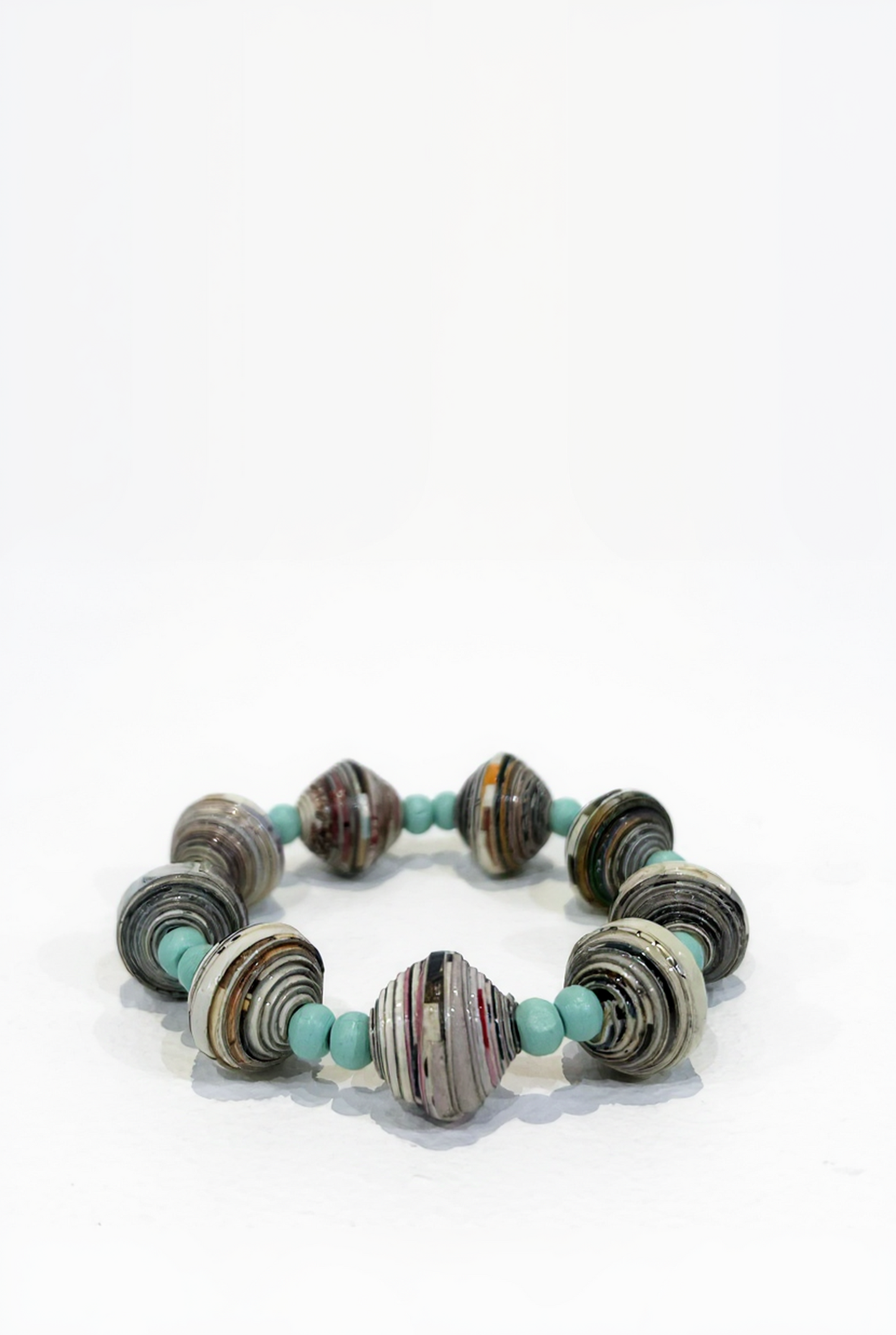 Paper bead bracelet