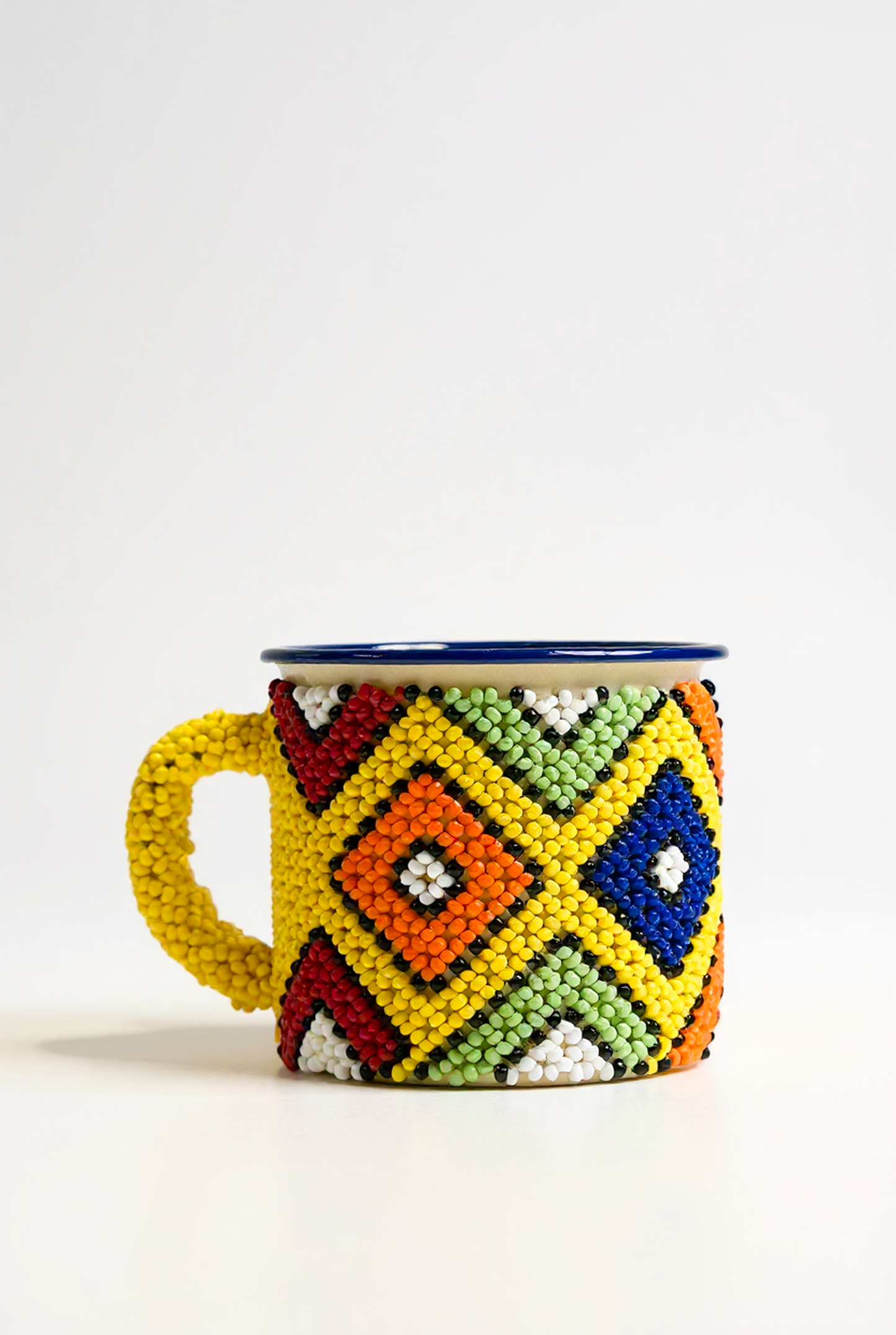 Beaded Tin Pot Plant Small